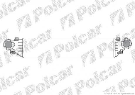 Радиатор воздуха (интеркуллер) POLCAR 5003J8-1 (фото 1)