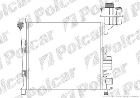 Радиатор охлаждения POLCAR 5005082X (фото 1)