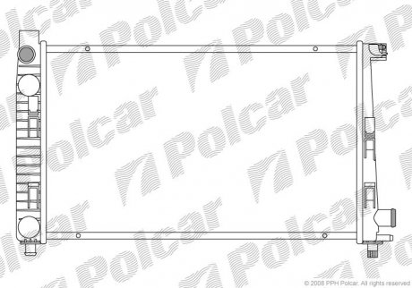 Радиатор охлаждения POLCAR 500508-5 (фото 1)