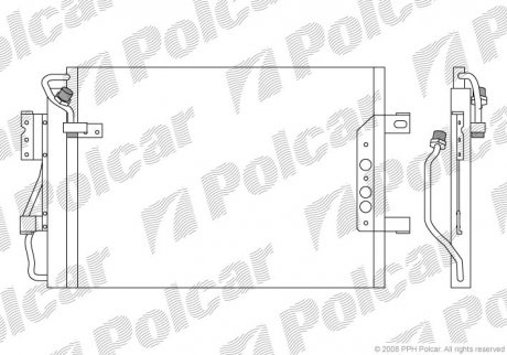 Радіатор кондціонера POLCAR 5005K8C1