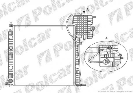 Радіатор охолодження POLCAR 5012086X