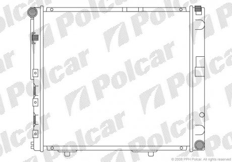 Радиатор охлаждения POLCAR 501408