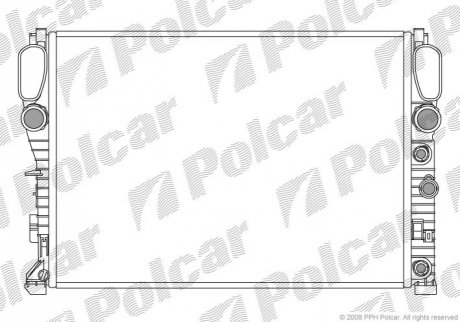 Радиатор основной mb e (w211) 220 cdi 02- POLCAR 501608-2