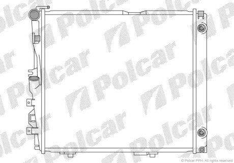 Радиатор охлаждения POLCAR 502408A0 (фото 1)