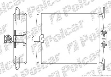 Радіатор обігріву POLCAR 5024N8-2