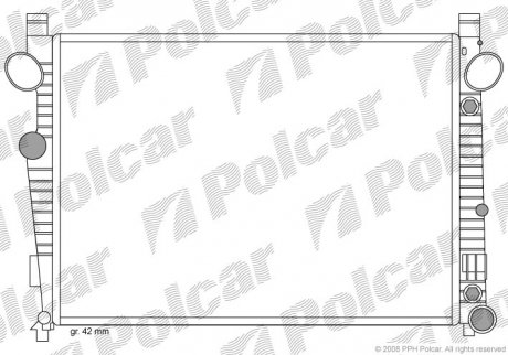 Радиатор охлаждения POLCAR 5025082X (фото 1)