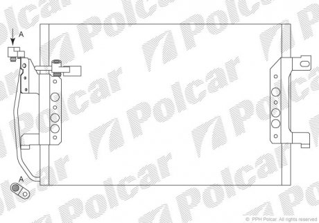 Радіатор кондиціонера POLCAR 5038K8C1