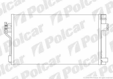 Радиатор кондиционера POLCAR 5040K8C1S (фото 1)