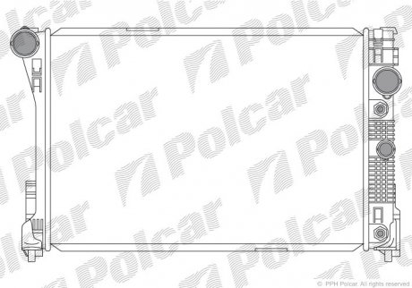 Радиатор охлаждения POLCAR 507008-3 (фото 1)