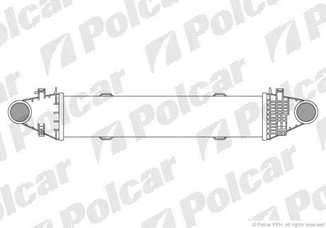 Радиатор воздуха (интеркуллер) POLCAR 5070J8-1