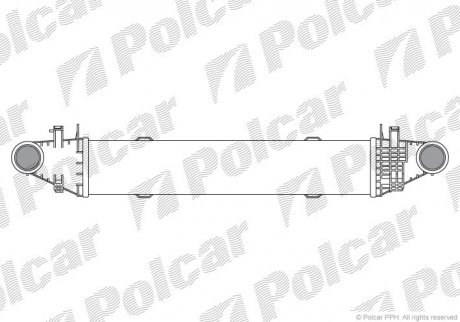 Радиатор воздуха (интеркуллер) POLCAR 5070J8-3