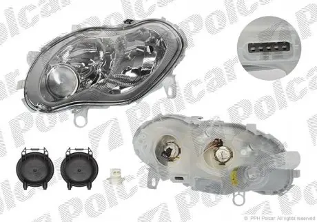 Фара основная POLCAR 5095091E