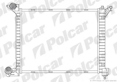Радиатор охлаждения POLCAR 510108-4 (фото 1)