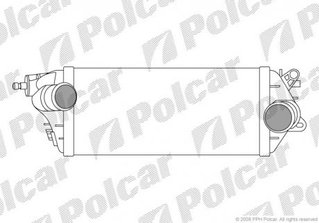Радіатор повітря (інтеркулер) POLCAR 5101J82X (фото 1)