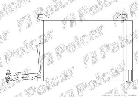 Радіатор кондиціонера POLCAR 5101K8C2