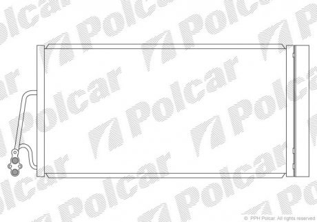 Радиатор кондиционера POLCAR 5102K8C1S (фото 1)