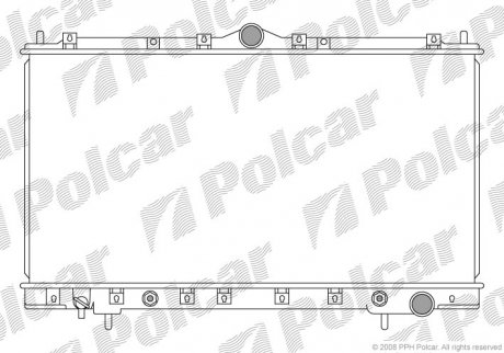 Радиатор охлаждения POLCAR 520908-2