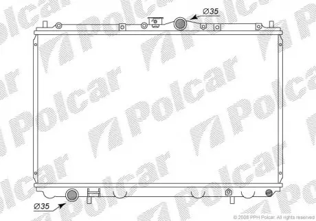 Радиатор охлаждения POLCAR 521008-1