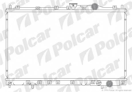 Радиатор охлаждения POLCAR 521708-3