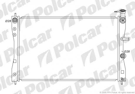 Радиатор охлаждения POLCAR 5241081K (фото 1)