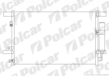 Радиатор кондиционера POLCAR 5266K8C1
