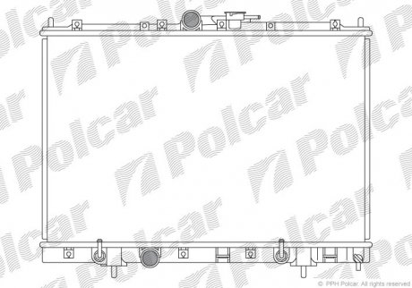 Радиатор охлаждения POLCAR 526908-2 (фото 1)