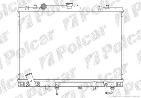 Радиатор охлаждения POLCAR 527308-2
