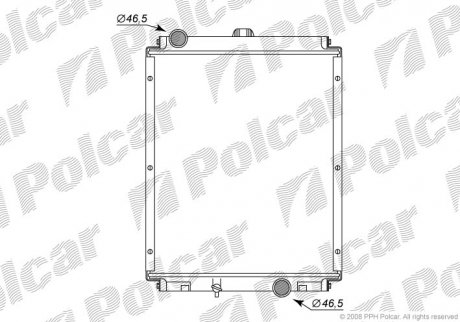 Радиатор охлаждения POLCAR 529508-1