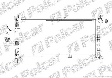 Радиатор охлаждения POLCAR 550508-8 (фото 1)