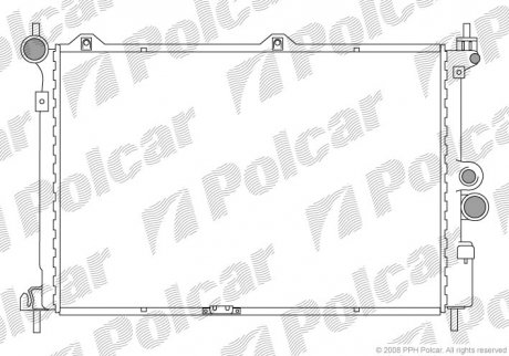 Радиатор охлаждения POLCAR 550708-4