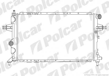 Радіатор охолодження POLCAR 550808-4