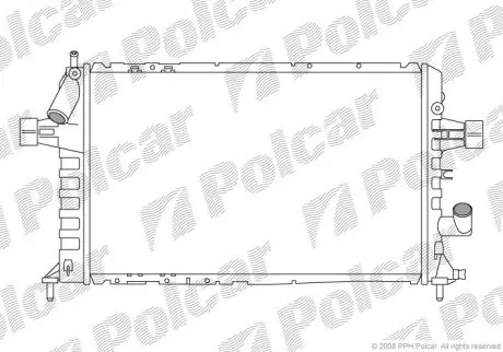 Радіатор охолодження POLCAR 550808-5