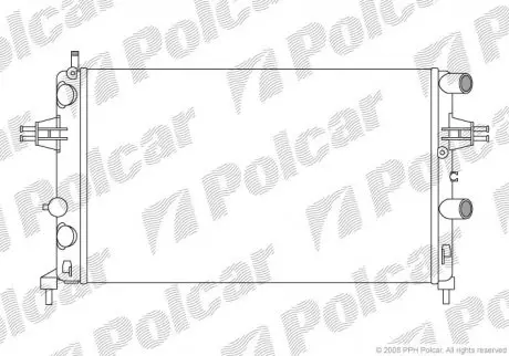 Радіатор охолодження POLCAR 550808A1