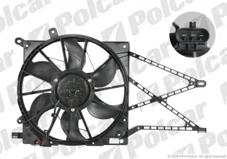 Вентилятор з корпусом/кронштейном POLCAR 550823W4