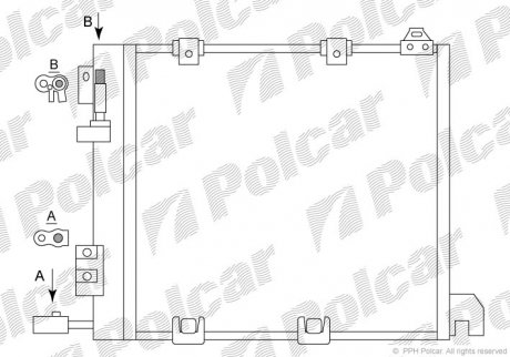 Радиатор кондиционера POLCAR 5508K8C2 (фото 1)