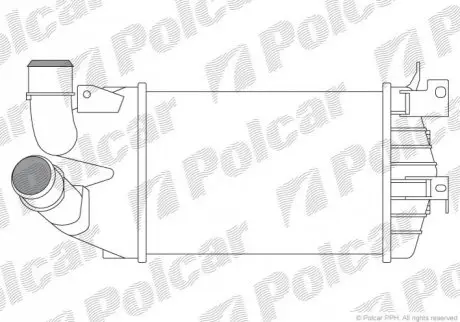 Интеркуллер opel astra h, zafira b 1.3d/1.7d/1.9d 03.04-04.15 POLCAR 5509J8-3