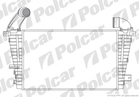 Радиатор воздуха (интеркуллер) POLCAR 5509J8-5 (фото 1)