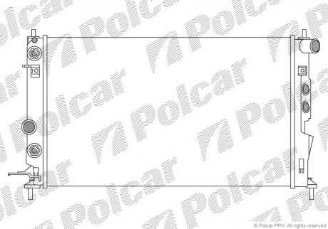 Радиатор охлаждения POLCAR 551608A3 (фото 1)