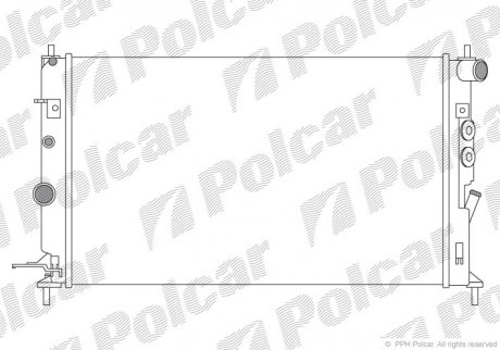 Радиатор охлаждения POLCAR 551608A9