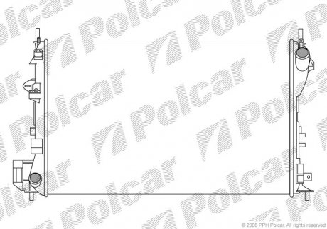 Радиатор охлаждения POLCAR 551808-1