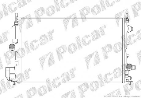 Радиатор охлаждения z19dth POLCAR 551808-5 (фото 1)