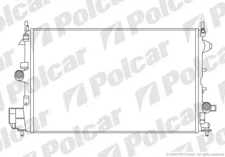 Радиатор охлаждения z19dth POLCAR 551808-5
