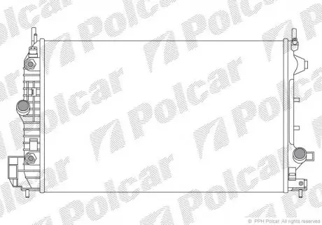 Радіатор охолодження POLCAR 551808-6