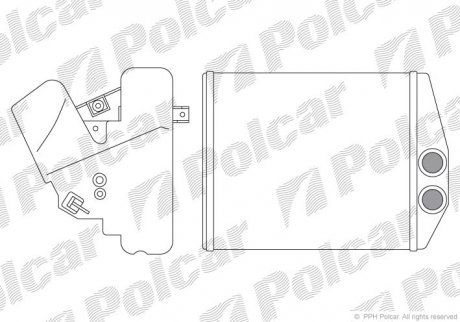 Радіатор обігріву POLCAR 5518N8-2 (фото 1)