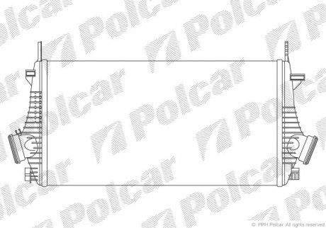 Радиатор воздуха (интеркуллер) POLCAR 5520J8-1
