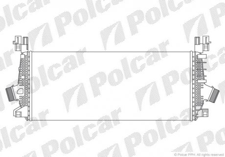 Радиатор воздуха (интеркуллер) POLCAR 5520J8-5 (фото 1)