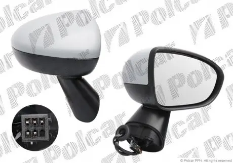 Дзеркало зовнішнє праве POLCAR 5546524M