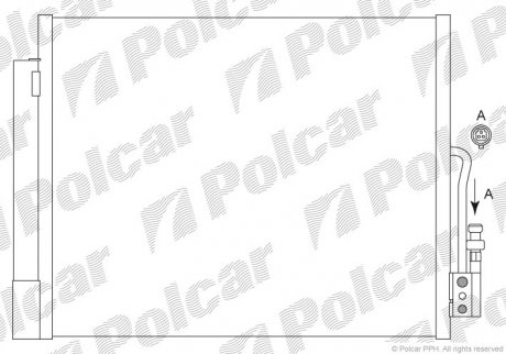 Радиатор кондиционера POLCAR 5546K8C1S