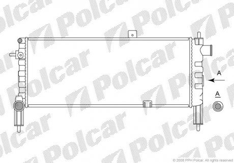 Радиатор охлаждения POLCAR 555108-3 (фото 1)