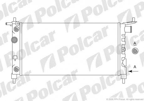 Радиатор охлаждения POLCAR 555508-8 (фото 1)